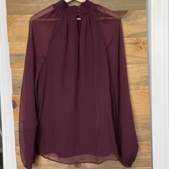 Women's Joie Smocked Long Sleeve Blouse XL - Picture 2 of 6